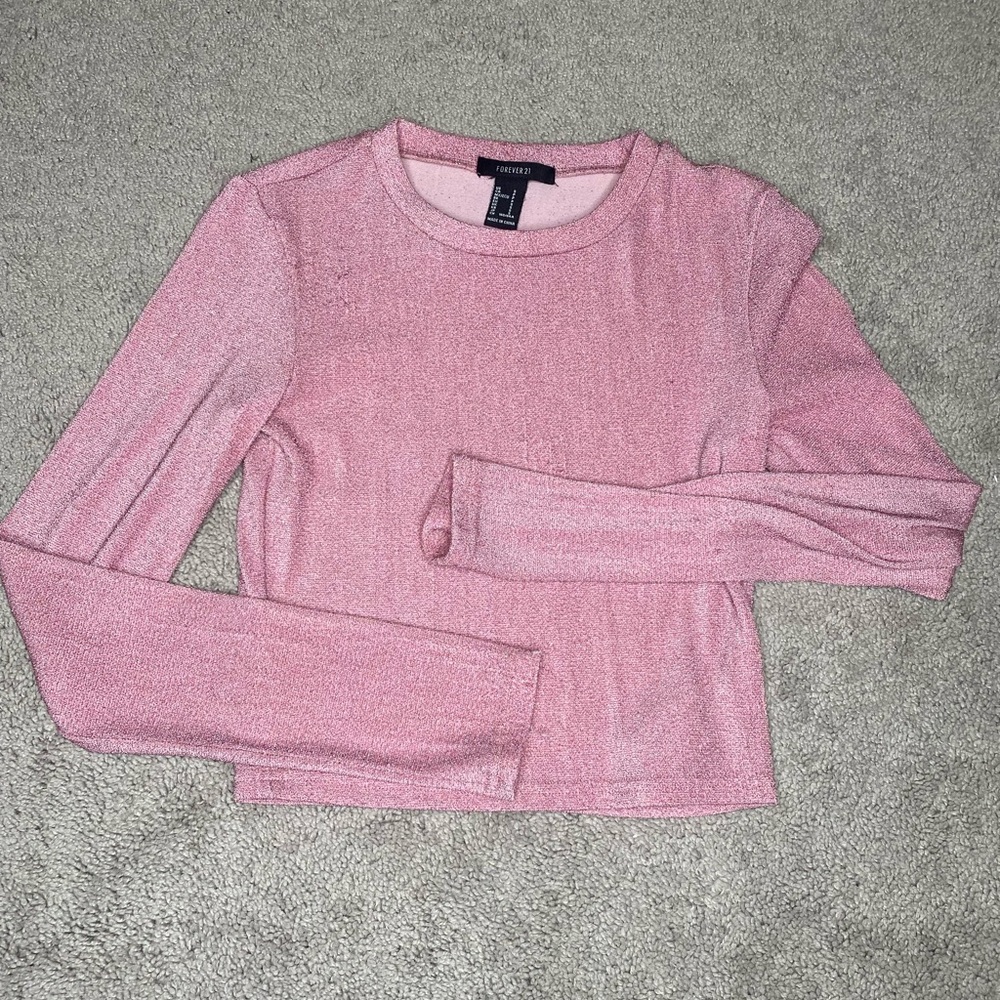 Glitter long sleeve top